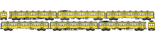 TW-101SC 国鉄101系黄色5号基本6両セットC(南武線)[トラムウェイ]