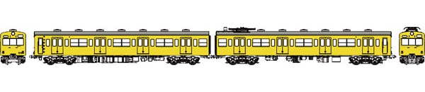 TW-101SD 国鉄101系黄色5号基本2両セットD(南武支線)[トラムウェイ]