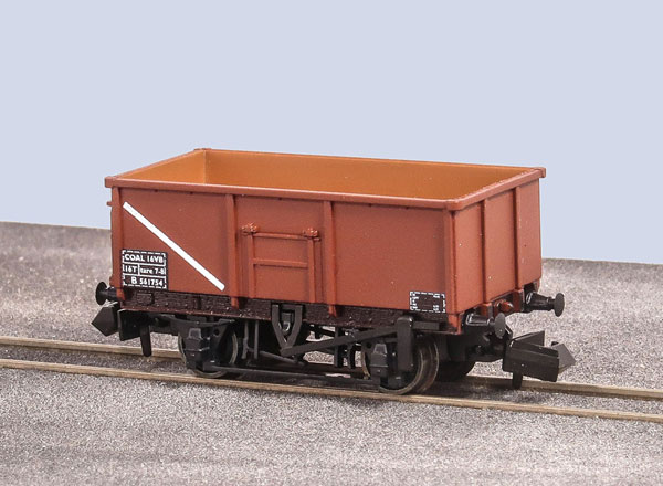 Nゲージ イギリス国鉄 2軸オープン貨車 16t ミネラルワゴン (Coal 16VB) ボーキサイトカラー 完成品[PECO]