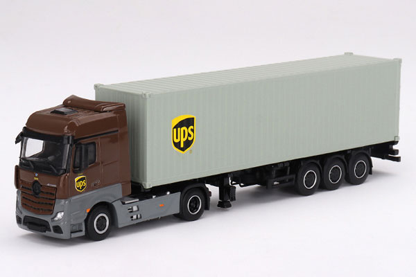 MINI GT 1/64 メルセデス ベンツ アクトロス 左ハンドル 1/64 メルセデス ベンツ アクトロス 40ftコンテナ “UPS ヨーロッパ”(左