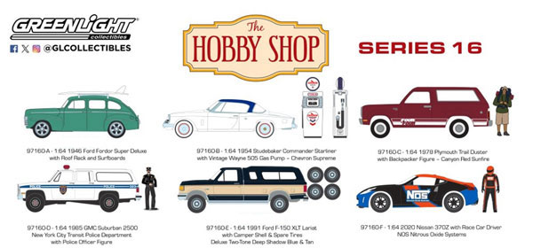 1/64 The Hobby Shop Series 16 6種セット[グリーンライト]《在庫切れ》