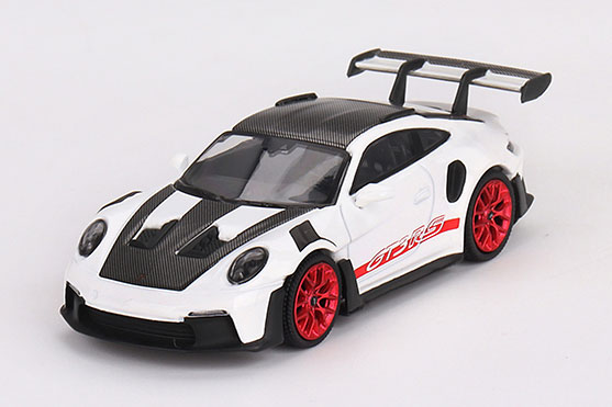 1/64 ポルシェ 911(992) GT3 RS ヴァイザッハパッケージ ホワイト w/パイロレッド (右ハンドル)[MINI GT]