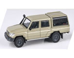 1/64 トヨタ ランドクルーザー Dbl Cab LC79 2014 サンディートープ (RHD) キャノピー付[PARA64]