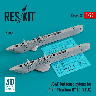 1/48 F-4 ファントムII 空軍型外側パイロンセット[RES/KIT]《在庫切れ》