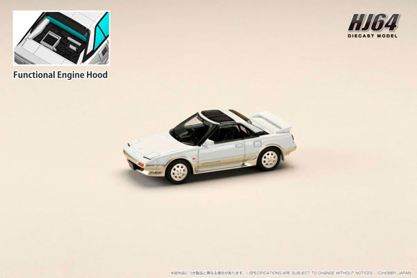 1/64 トヨタ MR2 1600G-LIMITED SUPER CHARGER / SUPER EDITION 1988 T BAR ROOF ホワイト/ベージュメタリック[ホビージャパン]