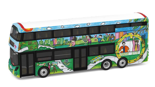 Tiny City ボルボ B8L WRIGHT Go Green， Anderson KMB (213X) (XL1386 