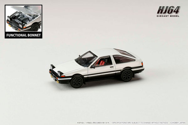 1/64 トヨタ スプリンター トレノ GT APEX (AE86) JDM Style ホワイト/ブラック[ホビージャパン]