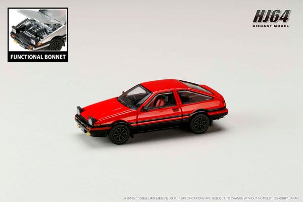 1/64 トヨタ スプリンター トレノ GT APEX (AE86) JDM Style レッド/ブラック[ホビージャパン]