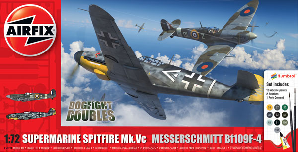 1/72 スピットファイア Mk.Vc vs メッサーシュミット Bf109F-4 コンボスターターセット プラモデル[エアフィックス]