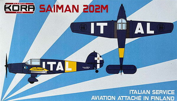1/72 SAIMAN 202M「フィンランド駐在イタリア空軍随行員専用機 1/72 SAIMAN 202M「フィンランド駐在イタリア空軍随行員専用機