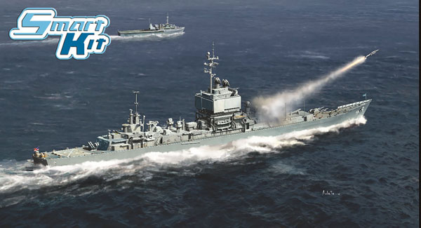 1/700 アメリカ海軍 原子力ミサイル巡洋艦 U.S.S. ロングビーチ CGN-9 1980 プラモデル[ドラゴンモデル]《０８月予約》