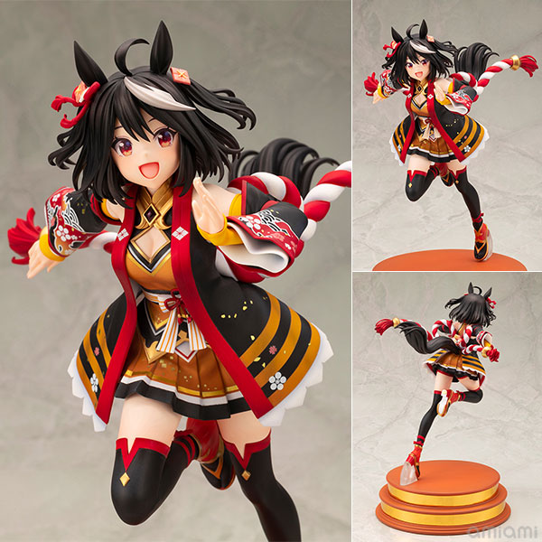 【中古】【特典】ウマ娘 プリティーダービー [迫る熱に押されて]キタサンブラック 1/7 完成品フィギュア (コトブキヤショップ限定)[コトブキヤ]