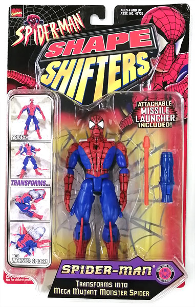 【中古】SHAPE SHIFTERS SPIDER-MAN TRANSFORMS INTO MEGA MUTANT MONSTER SPIDER アクションフィギュア[やまと]