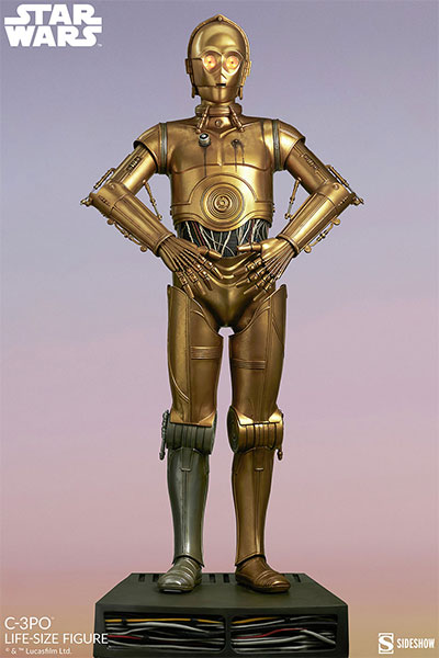 スター・ウォーズ』等身大スタチュー C-3PO[2024年再生産]（再販）[サイドショウ]【同梱不可】【送料無料】《１２月仮予約》