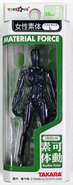 【中古】ミクロマン マテリアルフォース 女性素体 ML-29 ミクロレディオーラ (紺色/サイズL)[タカラ]