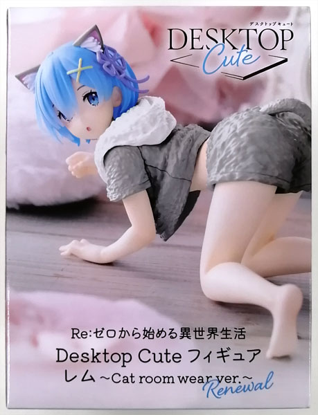 【中古】Re：ゼロから始める異世界生活 Desktop Cute フィギュア レム～Cat room wear ver.～Renewal (プライズ)[タイトー]