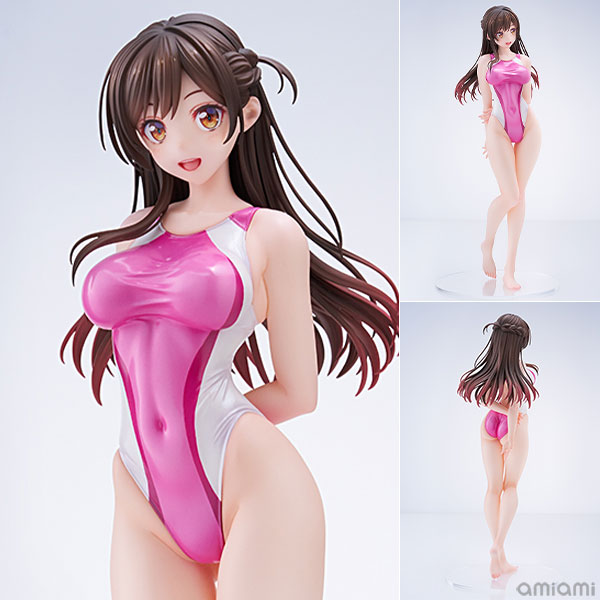 【中古】彼女、お借りします 水原千鶴 競泳水着Ver. 1/7 完成品フィギュア[AMAKUNI]