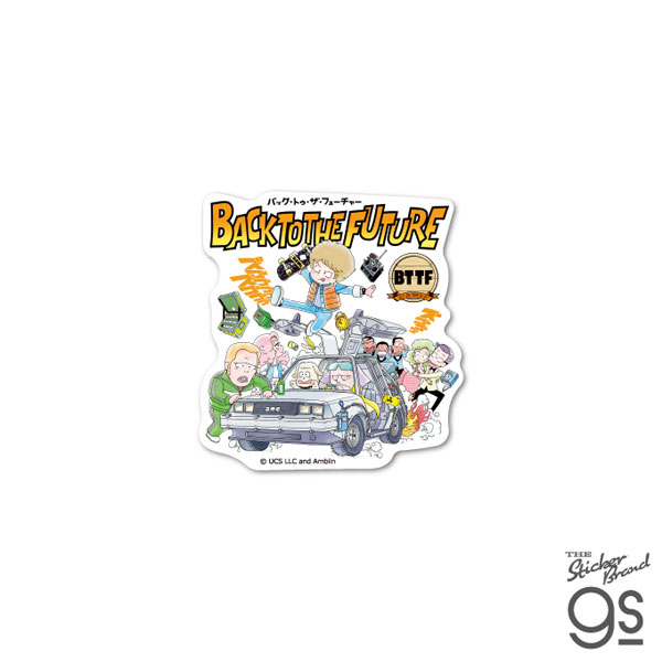 BTF-006 BTTF ダイカットステッカー イラスト BTTF[ゼネラルステッカー]