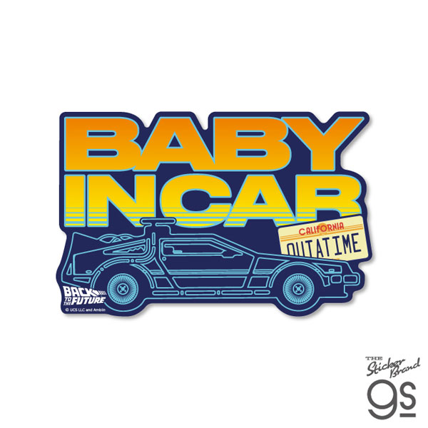 BTF-012 BTTF 車用ステッカー BABY IN CAR[ゼネラルステッカー]