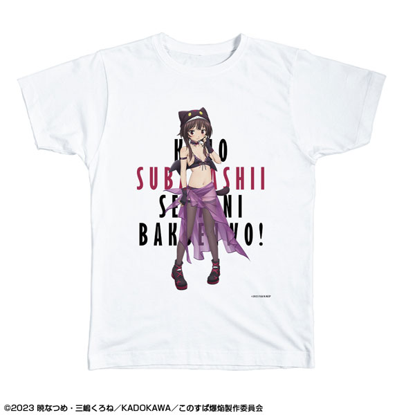 この素晴らしい世界に爆焔を！ Tシャツ Mサイズ 02(めぐみん/ちょむすけ風水着Ver.)[描き下ろし][ライセンスエージェント]