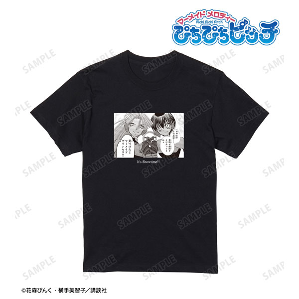 ぴちぴちピッチ ブラックビューティーシスターズ 原作コマ Tシャツ メンズ S[アルマビアンカ]《在庫切れ》