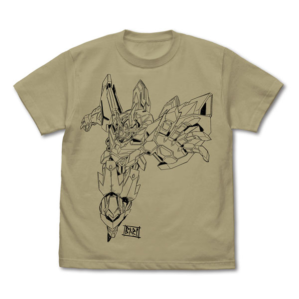 勇気爆発バーンブレイバーン 描き下ろし ブレイバーン Tシャツ/SAND KHAKI-S（再販）[コスパ]《１２月予約》