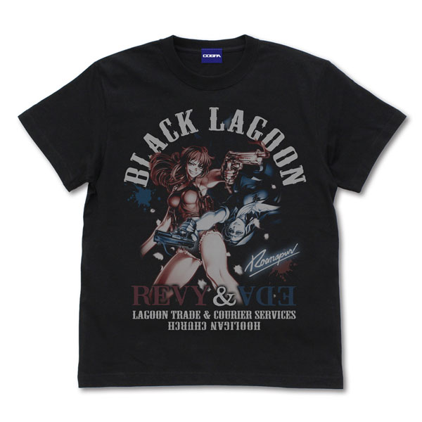 ブラック・ラグーン レヴィ＆エダ Tシャツ/BLACK-L（再販）[コスパ