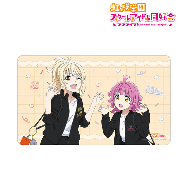 ラブライブ！虹ヶ咲学園スクールアイドル同好会 描き下ろしイラスト 宮下愛＆天王寺璃奈 おそろいコーデver. マルチデスクマット[]