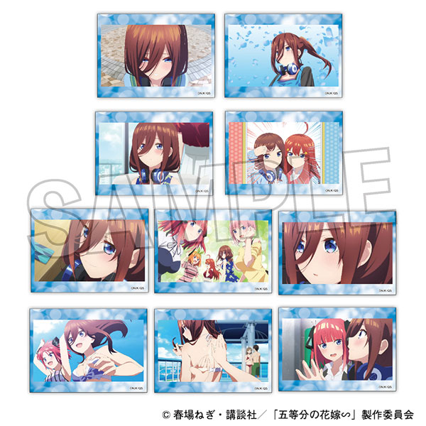 五等分の花嫁∽ トレーディングホロステッカー 三玖BOX 10パック