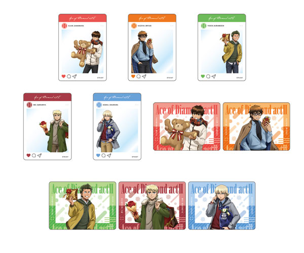 TVアニメ「ダイヤのA act II」 描き下ろしクリアカードコレクション プレゼントver. 10個入りBOX[メディコス・エンタテインメント]《在庫切れ》