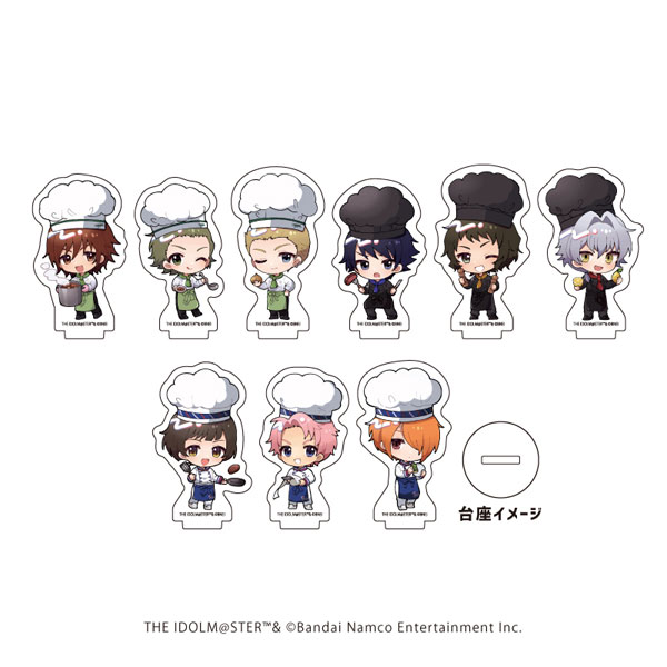 アクリルぷちスタンド「アイドルマスター SideM」14/シェフver. ミニキャライラスト 9個入りBOX[A3]