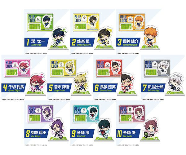 ブルーロック 2ピースアクリルスタンド 10個入りBOX (食玩)[エフトイズ]《在庫切れ》