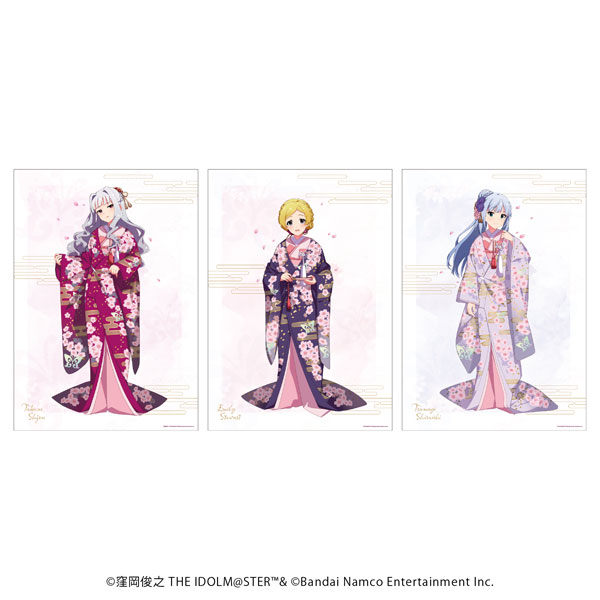 REPLICA GENGA 3枚セット「アイドルマスター ミリオンライブ！」01/桜の和装ver.(描き下ろしイラスト)[A3]