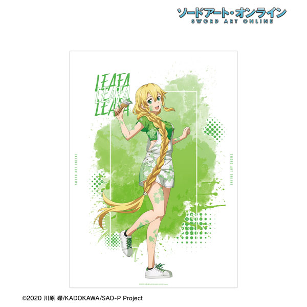 ソードアート・オンライン 描き下ろし リーファ ペイントスタイルver. A3マット加工ポスター[アルマビアンカ]《発売済・在庫品》