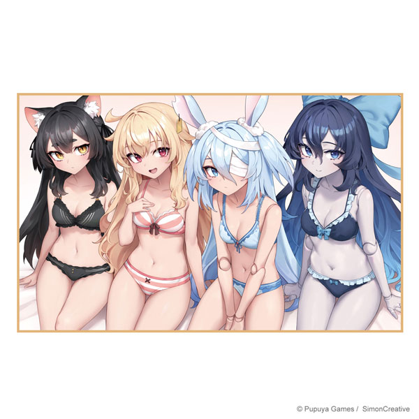 リトルウィッチノベタ パジャマパーティー ビッグサイズバスタオル(ノベタ・ターニア・モニカ・黒猫ちゃん)[希萌創意]《発売済・在庫品》