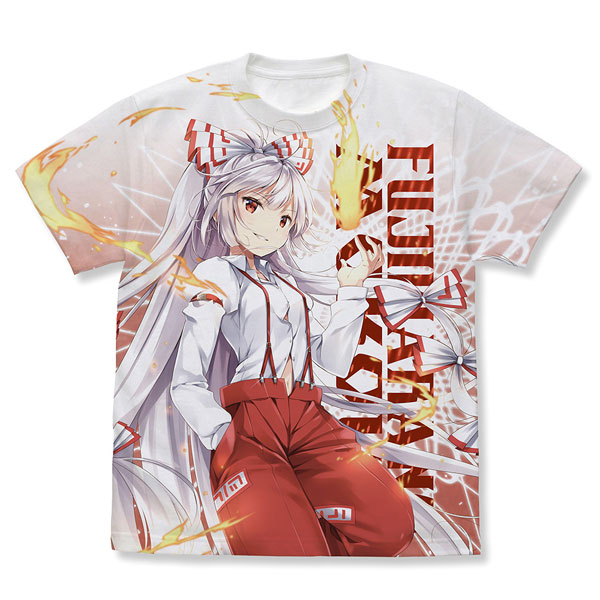 東方Project 藤原妹紅 フルグラフィックTシャツ なつめえりver./WHITE-L[コスパ]