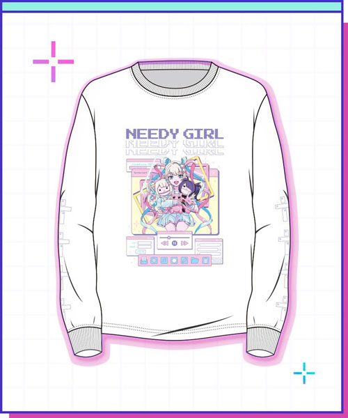 NEEDY GIRL OVERDOSE パペット超てんちゃんロンT MEN’S Free[WHY SO SERIOUS？]