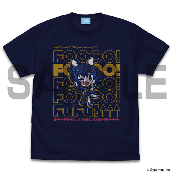 ウマ娘 プリティーダービー ダイタクヘリオスのアゲ↑アゲ↑ Tシャツ/NAVY-S[コスパ]