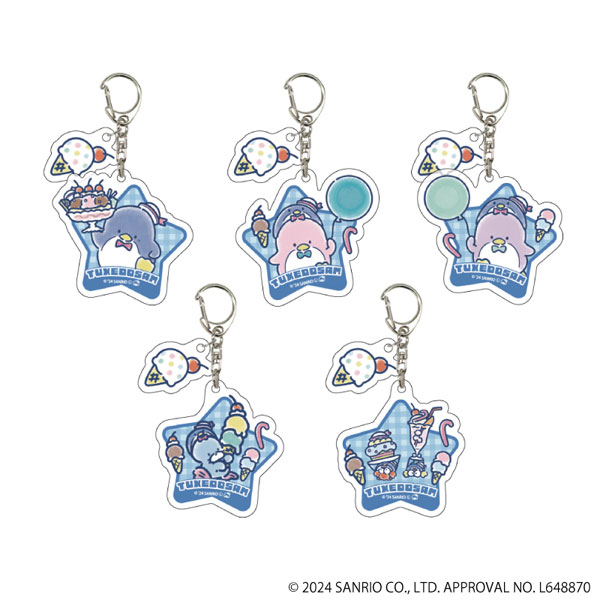 パーツ付きアクリルキーホルダー「はぴだんぶい」02/グラフアートイラスト 5個入りBOX[A3]《在庫切れ》