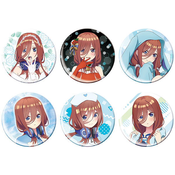 五等分の花嫁∽ 推しキャラバッジコレクション 中野三玖 6個入りBOX[ムービック]《在庫切れ》