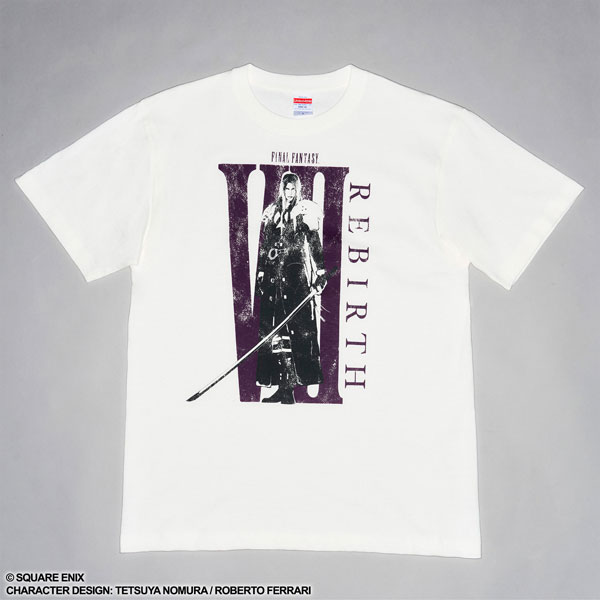 ファイナルファンタジーVII リバース Tシャツ セフィロス(ホワイト×パープル)[スクウェア・エニックス]