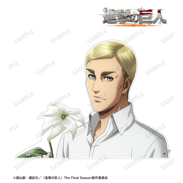 進撃の巨人 描き下ろし エルヴィン Flower Shop ver. 特大ダイカットアクリルパネル[アルマビアンカ]