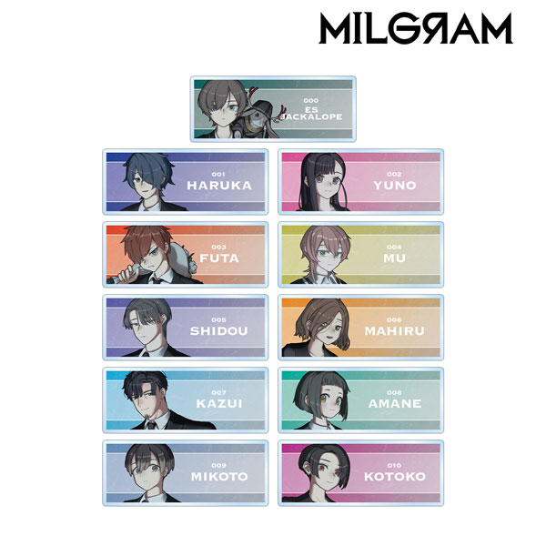MILGRAM -ミルグラム- 描き下ろし 4th Anniversary ver. トレーディングアクリルネームプレート 11個入りBOX[アルマビアンカ]《在庫切れ》