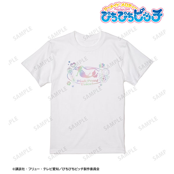 アニメ「ぴちぴちピッチ」 モチーフ柄 ホログラムTシャツ メンズ M[アルマビアンカ]