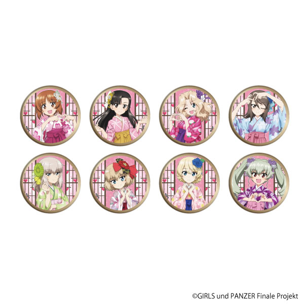 缶バッジ「ガールズ＆パンツァー 最終章」13/袴ver. 描き下ろしイラスト 8個入りBOX[A3]《在庫切れ》