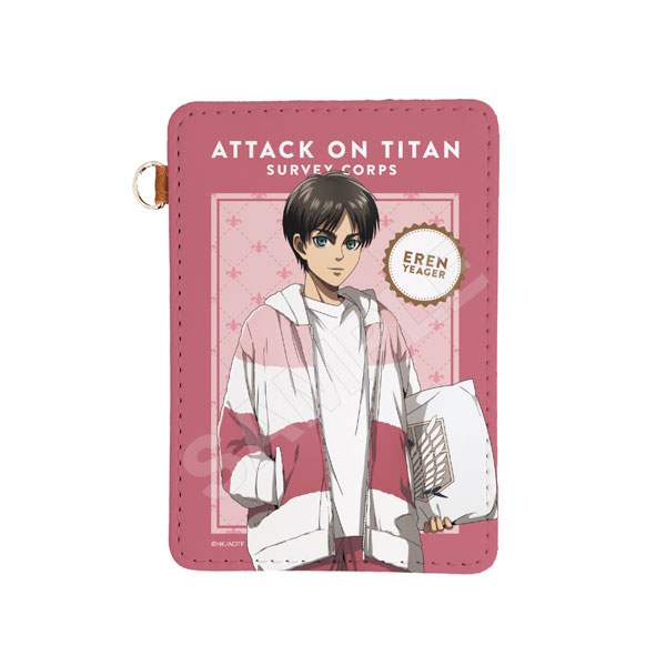 進撃の巨人 ルームウェアver. レザーパスケース 01 エレン(パジャマ)（再販）[CS.FRONT]《１２月予約》