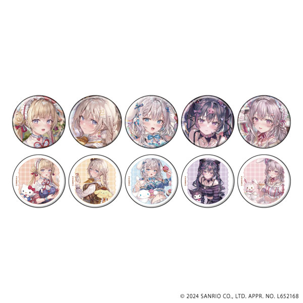 デジモン 缶バッジ サンリオ box 8個入り