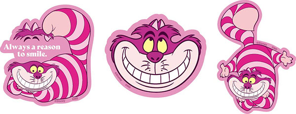 ディズニーキャラクター モバイルステッカー チェシャ猫