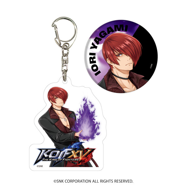 アクリルキーホルダー＆缶バッジセット「THE KING OF FIGHTERS XV」02/八神庵(描き起こしイラスト)[A3]《発売済・在庫品》