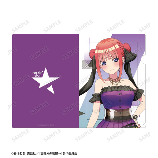 五等分の花嫁∽ rockin’starコラボ 描き下ろし 中野二乃 ロックアイドルver. クリアファイル[アルマビアンカ]